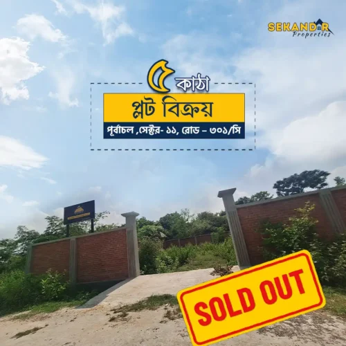 Sector11Purbachal 5 katha Land in Sector 11, Rajuk Purbachal